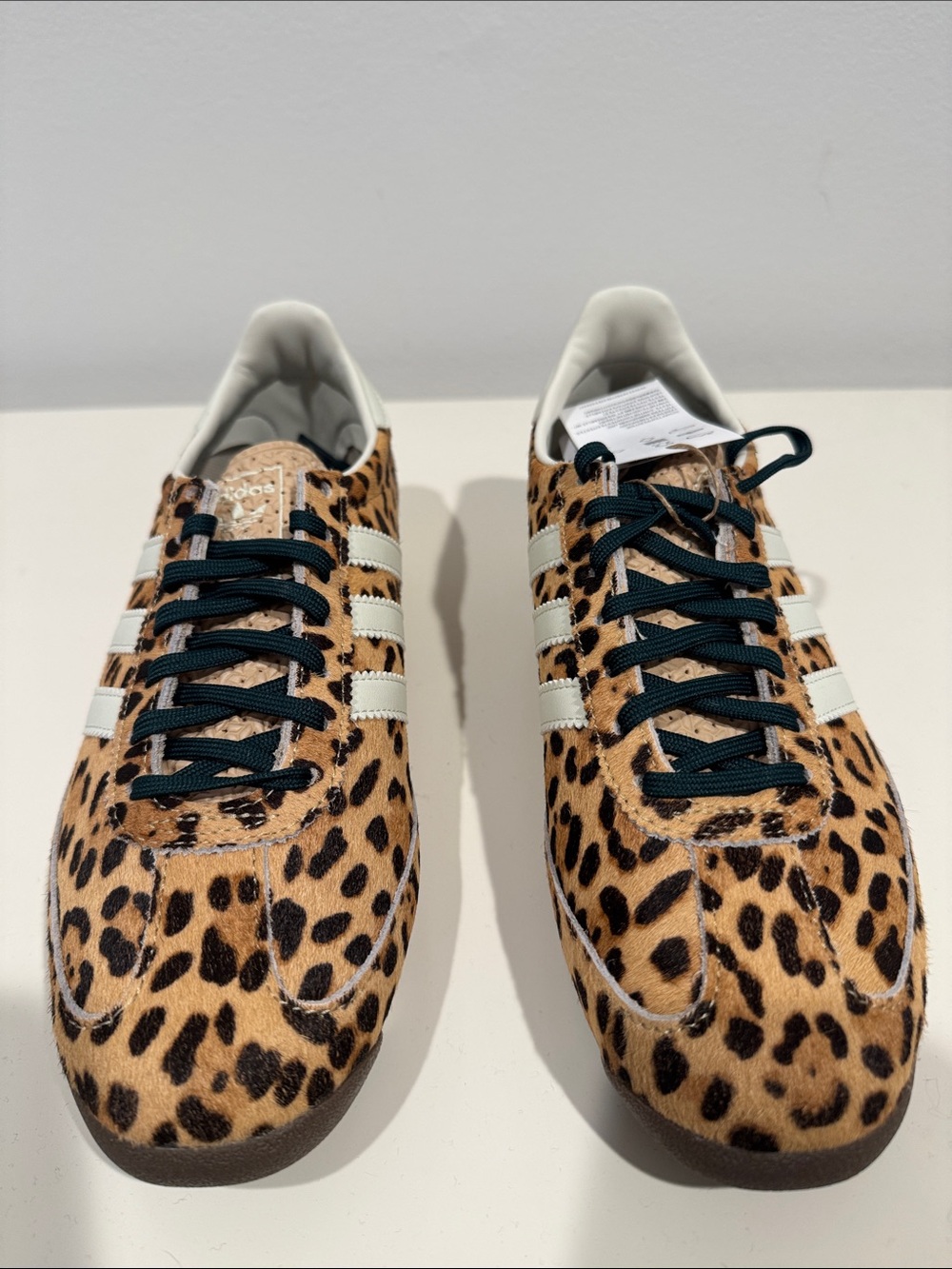 NWT adidas Women’s Leopard Print Sneakers in Tan and Black-SL 72 OG
